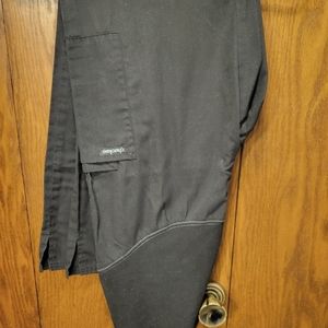 Black maternity scrub pants